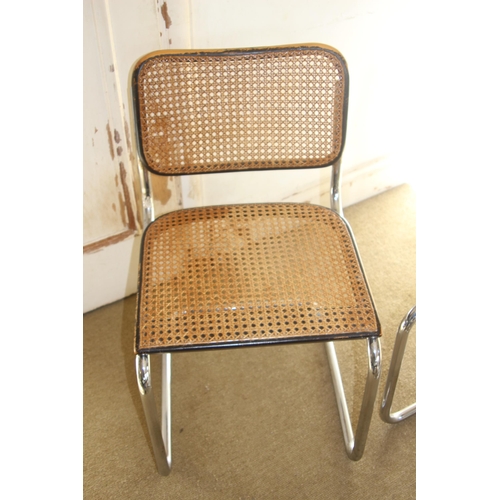 45 - SET OF 6 RETRO MARCEL BREUER CESCA CHAIRS, 2 DAMAGE TO CANE (MQ)
46 X 48 X 60CM