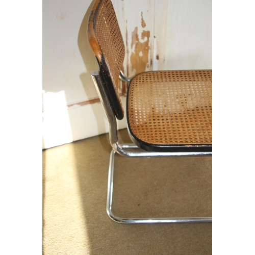 45 - SET OF 6 RETRO MARCEL BREUER CESCA CHAIRS, 2 DAMAGE TO CANE (MQ)
46 X 48 X 60CM