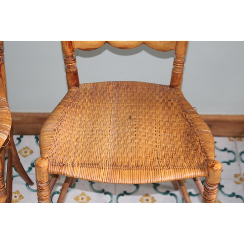 51 - PAIR OF ANTIQUE CANE CHAIRS (MQ)
31 X 49 X 92CM