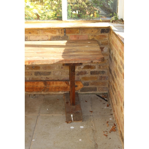 59 - RUSTIC PINE REFRECTORY TABLE (MQ)
240 X 78 X 74CM