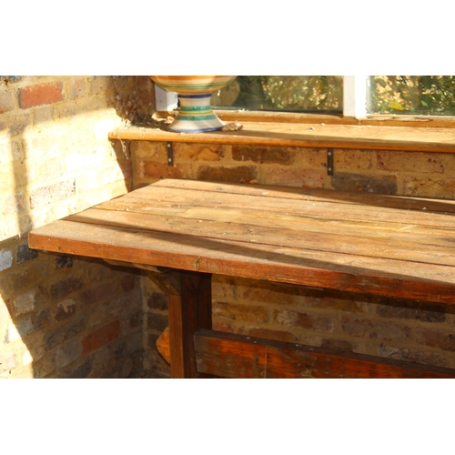 59 - RUSTIC PINE REFRECTORY TABLE (MQ)
240 X 78 X 74CM