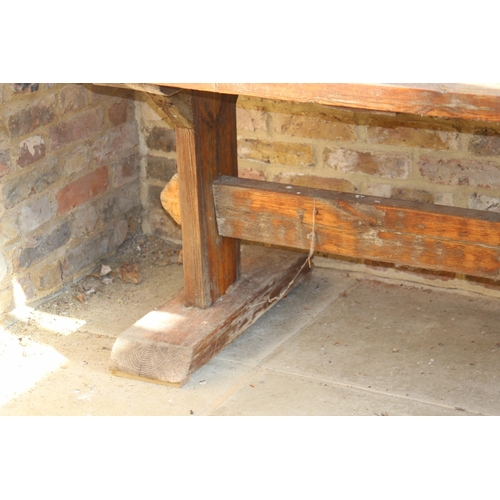 59 - RUSTIC PINE REFRECTORY TABLE (MQ)
240 X 78 X 74CM