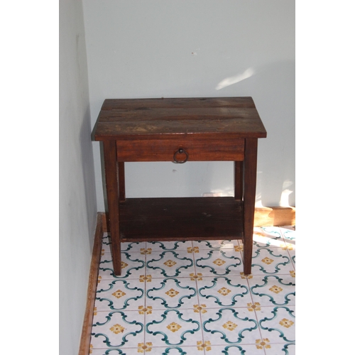 64 - ANTIQUE SIDE TABLE WITH DRAWER (MQ)
60 X 41 X 62CM