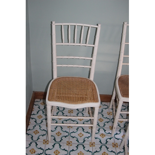 67 - 7 X VINTAGE CANE SEATED DINING CHAIRS (MQ)
40 X 39 X 83CM