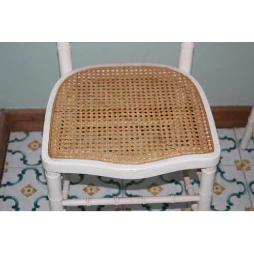 67 - 7 X VINTAGE CANE SEATED DINING CHAIRS (MQ)
40 X 39 X 83CM