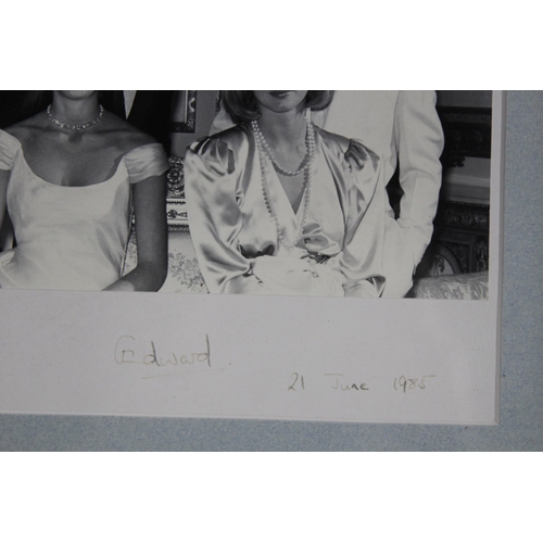 807 - 2 X ROYAL PHOTOGRAPHS - ONE OF PRICE EDWARD AND SIGNED BY HIM AND ANOTHER OF QUEEN ELIZABETH II AND ... 