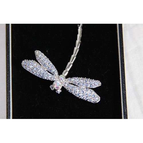 814 - BOXED DRAGONFLY BROOCH