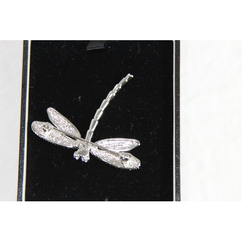 814 - BOXED DRAGONFLY BROOCH