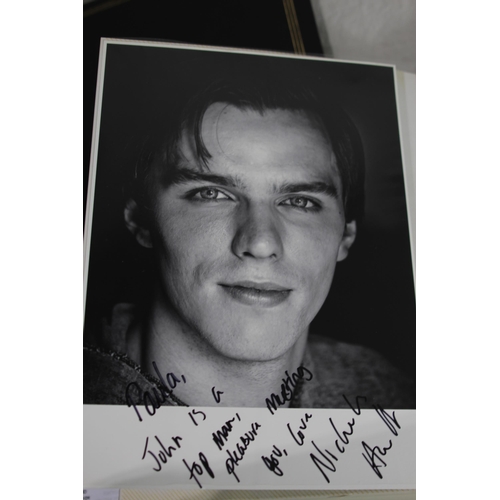 805 - ALBUM OF SIGNED FILM STAR PHOTOGRAPHS including MICHAEL CAIN,JOAQUIM PHOENIX,JONNY DEPP,JOHN HURT et... 