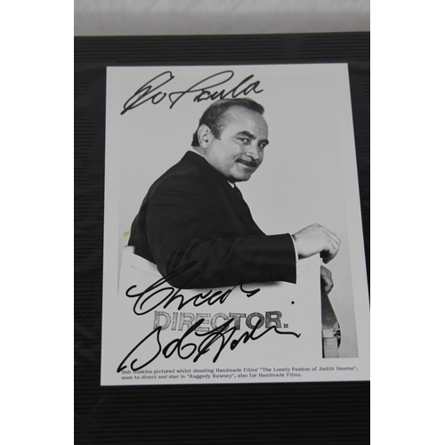 806 - ALBUM OF SIGNED FILM STAR PHOTOGRAPHS including DeNIRO,JONNY DEPP,BOB HOSKINS etc.......