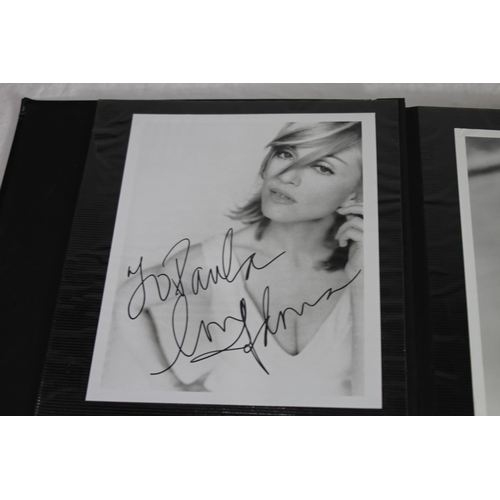 806 - ALBUM OF SIGNED FILM STAR PHOTOGRAPHS including DeNIRO,JONNY DEPP,BOB HOSKINS etc.......