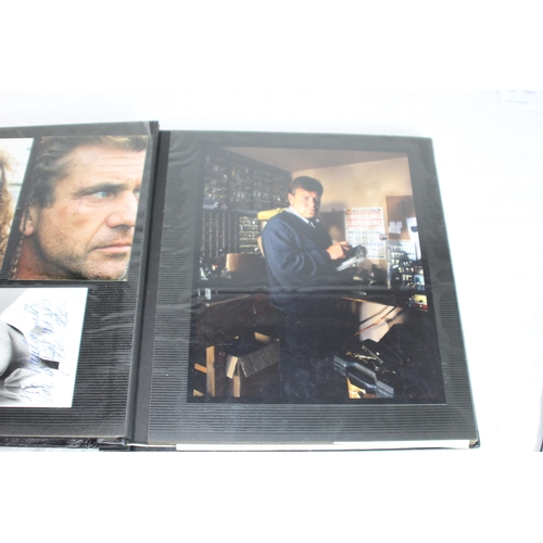 806 - ALBUM OF SIGNED FILM STAR PHOTOGRAPHS including DeNIRO,JONNY DEPP,BOB HOSKINS etc.......