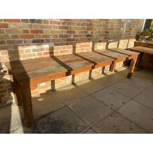 58 - LARGE RUSTIC PINE  TABLE (MQ)
313 X 76 X 76CM