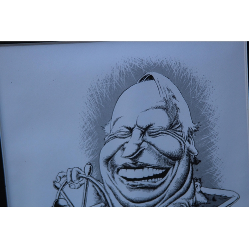 134 - 2 X BRITISH PRIME MINISTERS BY CARTER McKEAGUE LIMITED EDITION CARICATURES DRAWINGS
39 X 34CM