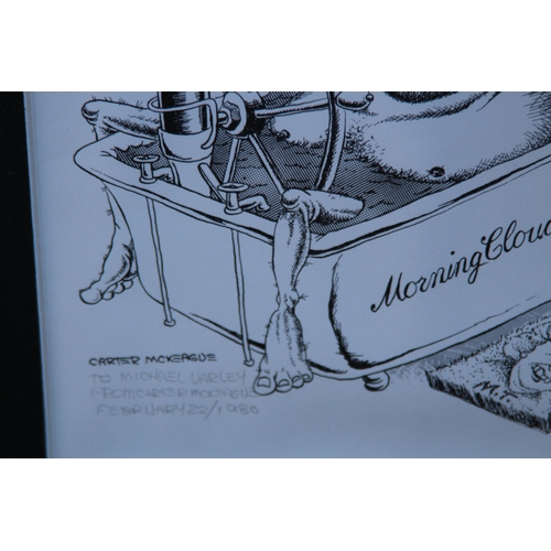 134 - 2 X BRITISH PRIME MINISTERS BY CARTER McKEAGUE LIMITED EDITION CARICATURES DRAWINGS
39 X 34CM