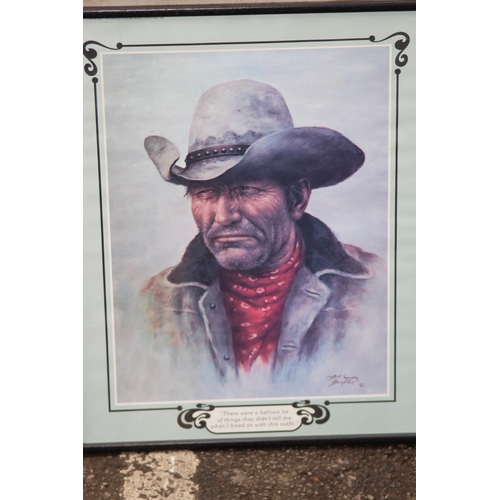 140 - QUANTITY OF WESTERN PICTURES
64 X 49CM