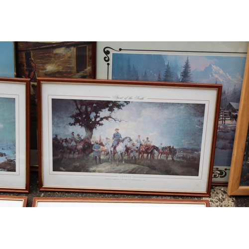 140 - QUANTITY OF WESTERN PICTURES
64 X 49CM