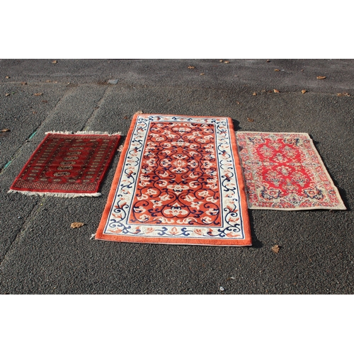 224 - 3 X VINTAGE RUGS 
190 X 90CM