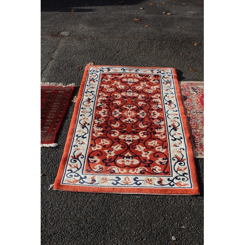 224 - 3 X VINTAGE RUGS 
190 X 90CM