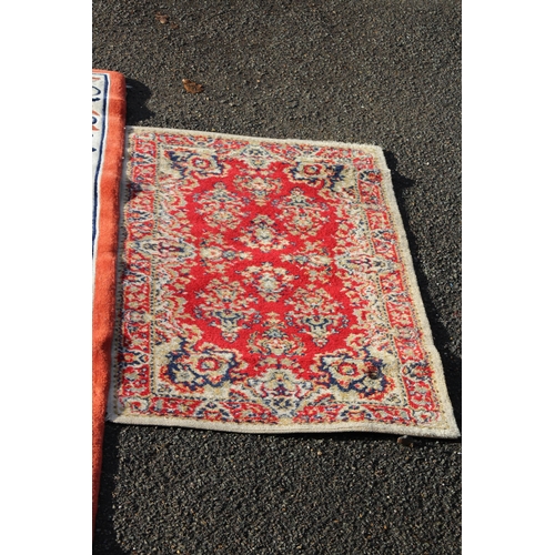 224 - 3 X VINTAGE RUGS 
190 X 90CM