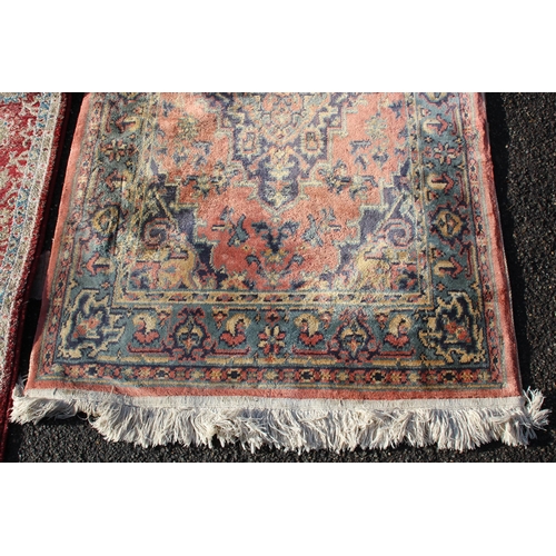 226 - 2 X VINTAGE RUGS 
225 X 64CM