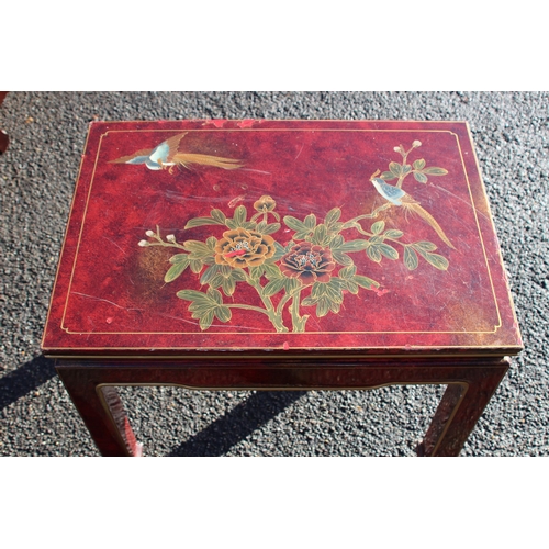 4 - ORIENTAL LACQUERED SIDE TABLE
64 X 47 X 52CM