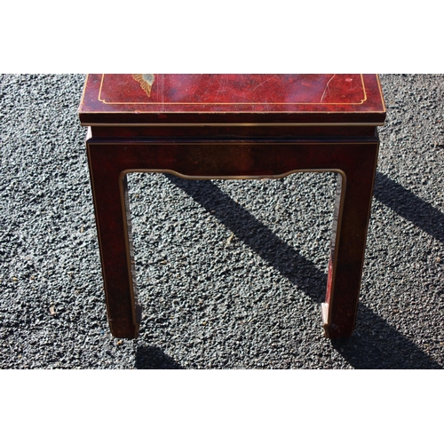 4 - ORIENTAL LACQUERED SIDE TABLE
64 X 47 X 52CM