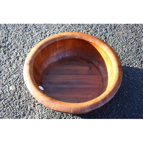 392 - LARGE VINTAGE WOODEN BOWL
50 X 15CM