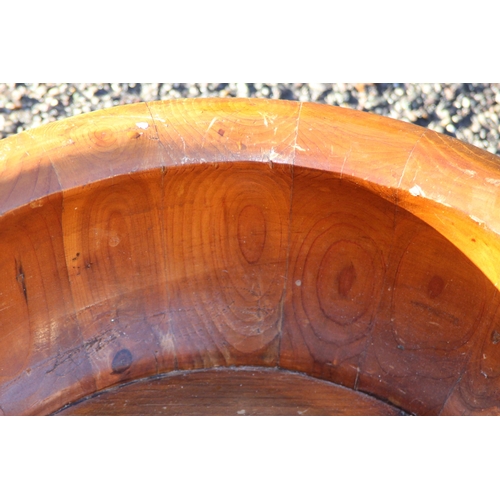 392 - LARGE VINTAGE WOODEN BOWL
50 X 15CM