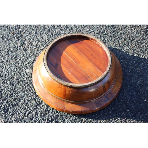 392 - LARGE VINTAGE WOODEN BOWL
50 X 15CM