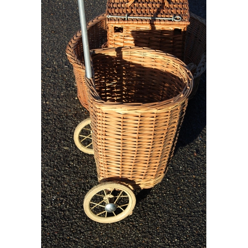 428 - QUANTITY OF WICKER x4
80 X 23CM