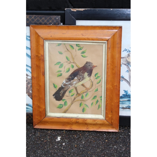 147 - QUANTITY OF BIRD PICTURES MADE FROM ORIGINAL FEATHERS (MQ)
68 X 50CM