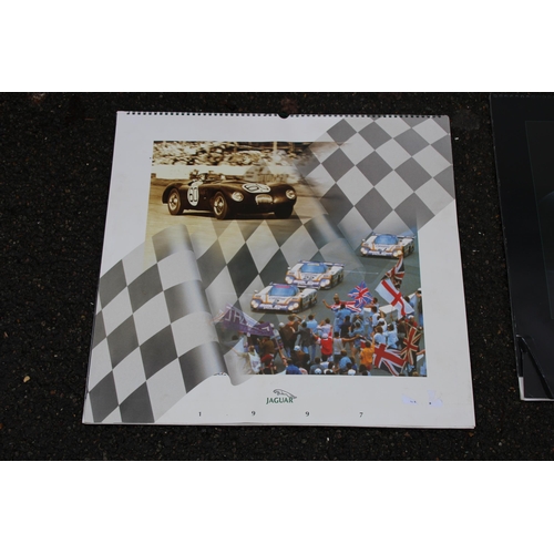 151 - QUANTITY OF JAGUAR PICTURE AND CALENDARS
75 X 64CM