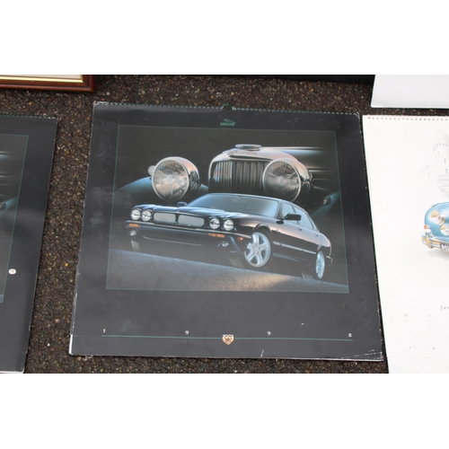 151 - QUANTITY OF JAGUAR PICTURE AND CALENDARS
75 X 64CM