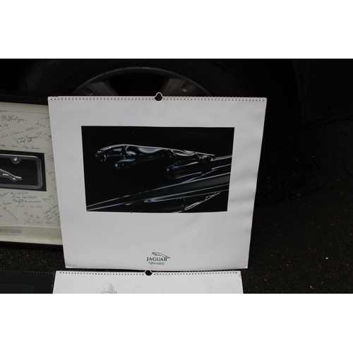 151 - QUANTITY OF JAGUAR PICTURE AND CALENDARS
75 X 64CM