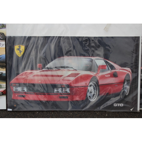 153 - QUANTITY OF RETRO CAR POSTERS
97 X 69CM