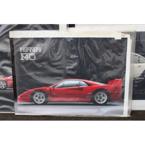 153 - QUANTITY OF RETRO CAR POSTERS
97 X 69CM