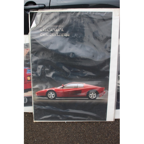 153 - QUANTITY OF RETRO CAR POSTERS
97 X 69CM