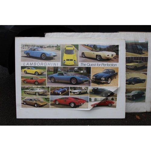 153 - QUANTITY OF RETRO CAR POSTERS
97 X 69CM