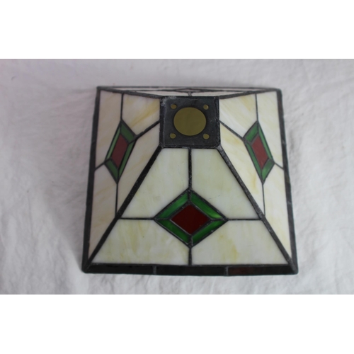 203 - PAIR OF TIFFANY STYLE LAMP SHADES
24 x 16CM