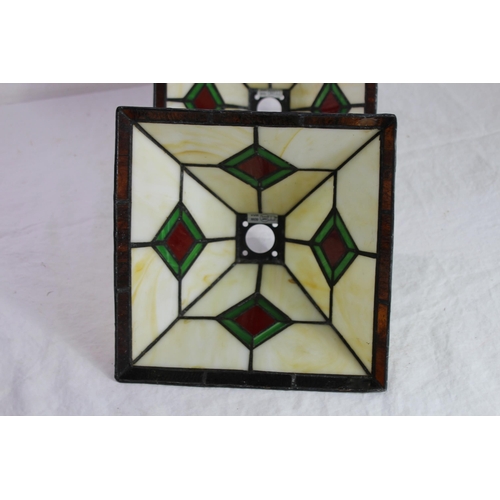 203 - PAIR OF TIFFANY STYLE LAMP SHADES
24 x 16CM