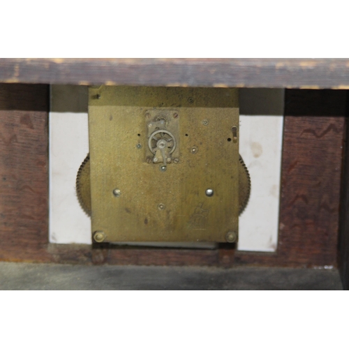 370 - ANTIQUE CLOCK CABINET 
29 X 36CM