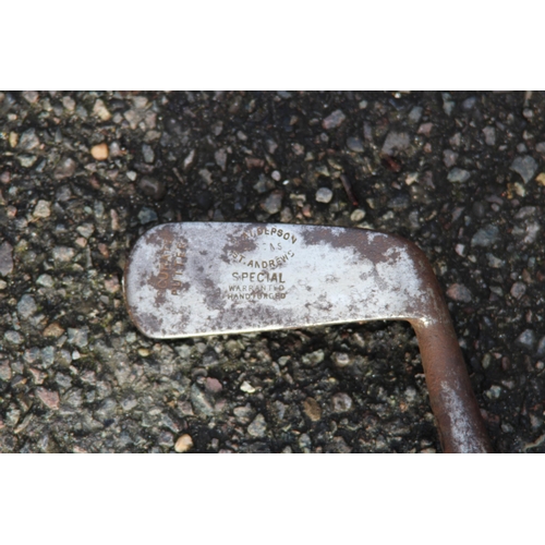 374 - ANTIQUE IRON GOLF CLUB BY D ANDERSON - ST ANDREWS