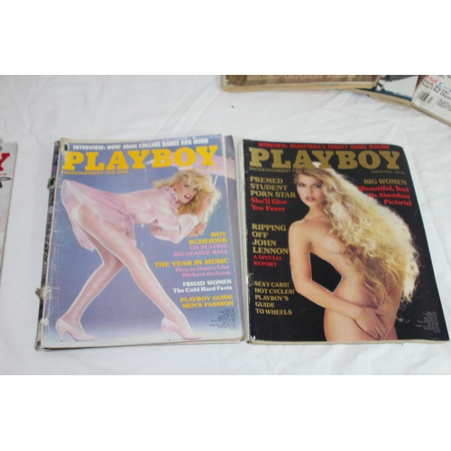 388 - QUANTITY OF VINTAGE 1980'S PLAYBOY MAGAZINES