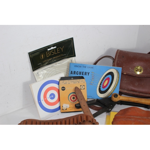 405 - QUANTITY OF SHOOTING ITEMS AND GUN CLEANING KIT (MQ)