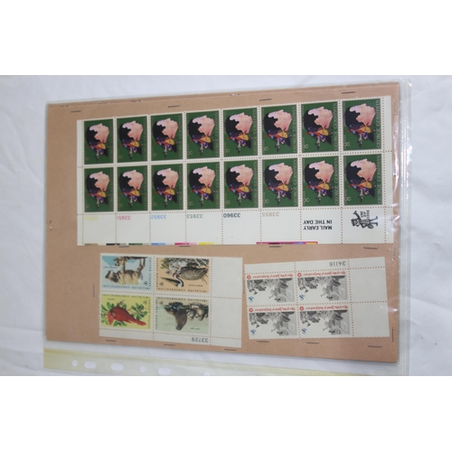 415 - QUANTITY OF EX U.S. POST OFFICE BLOCKS OF COMMEMORATIVE STAMPS