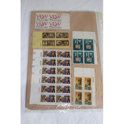 415 - QUANTITY OF EX U.S. POST OFFICE BLOCKS OF COMMEMORATIVE STAMPS