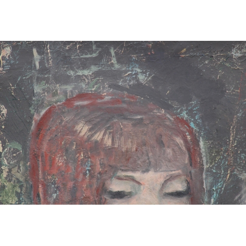 166 - OIL ON CANVAS OF MARY QUANT BY JOAN SOUTEN ROBERTSON 1962 (MQ)
81 X 71CM