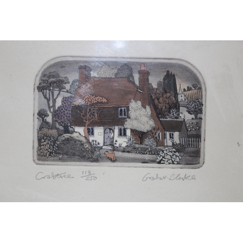 169 - 2 X GRAHAM CLARKE ETCHINGS CRABTREE 113/250 AND BONZA 114/250 
36 X 26CM