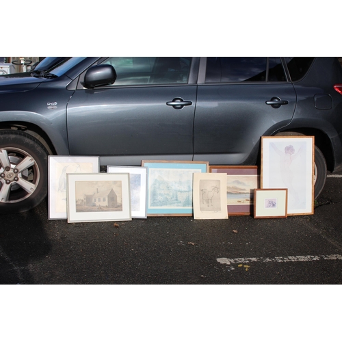 175 - QUANTITY OF VARIOUS PICTURES x8
72 X 52CM